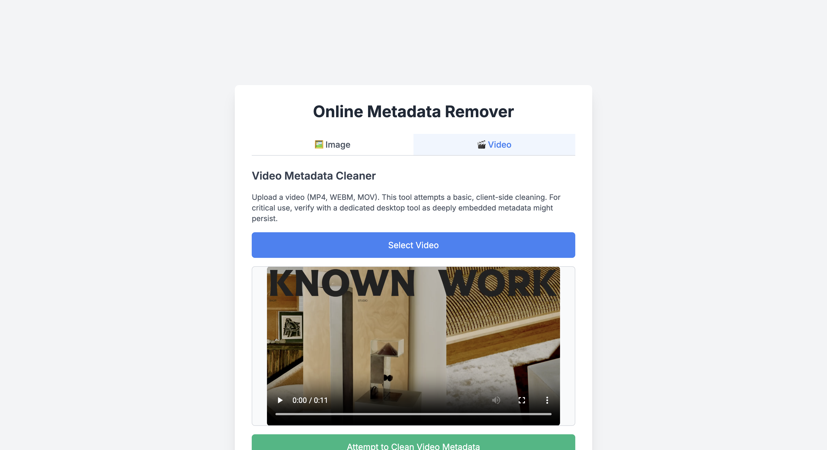 Metadatu dzēšanas rīks